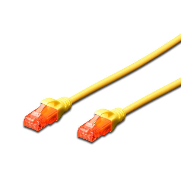 DIGITUS CHICOTE CAT6 UTP LSZH 0.25MT AMARELO
