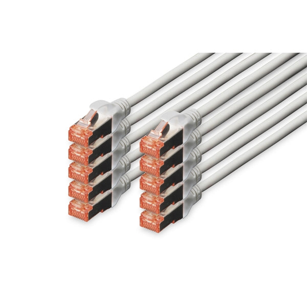 ARNES DIGITUS CAT 6 S-FTP LSZH 0.25MT PACK 10 GRIS
