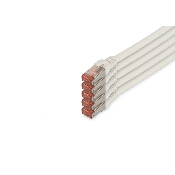 DIGITUS CHICOTE CAT 6 S-FTP LSZH 10MT PACK 5 BRANCO