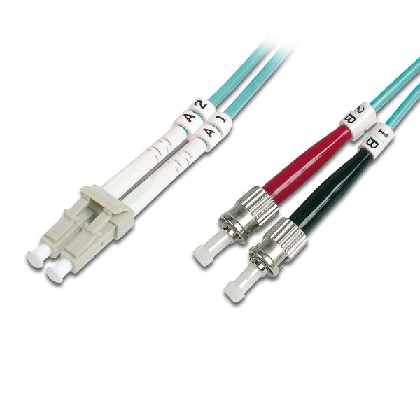 DIGITUS CHICOTE FIBRA DPX MULTIMODE 50/125 LC/ST OM3 - 2MT