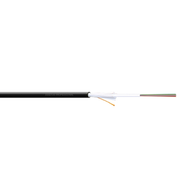 DIGITUS FO AI-DQZNBH 12G50/125µ MM OM3 12 FIBRAS IND/EXTERIOR LZSH DCA NEGRO 1 M