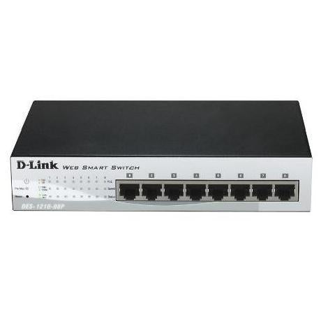 D-LINK SWITCH 8x100 MAX POE 7.5 RACK