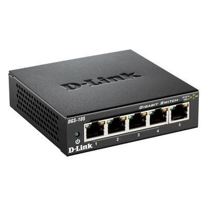 D-LINK SWITCH 5x10/100/1000(HALF/FULL DUPLEX)METAL-HOUSING