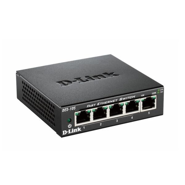D-LINK SWITCH 5x10/100MBPS FULL DUPLEX METAL HOUSING(DESKTOP)