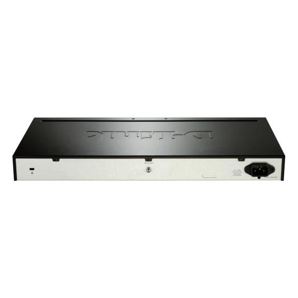 INTERRUPTOR INTELIGENTE D-LINK GIGABIT 24x1000 POE + 4xCOMBO-RACK