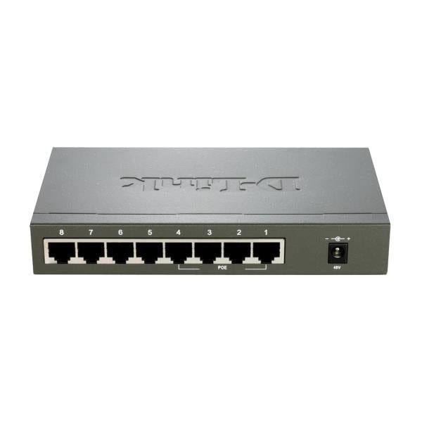D-LINK SWITCH 8x10/100 (4xPOE-TOTAL BUDGET 52Watts)