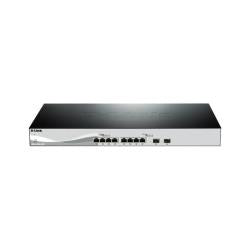 D-Link DXS 1210-10TS - Switch - Managed - 8 x 10GBase-T + 2 x 10 Gigabit SFP+ - Rail mountable