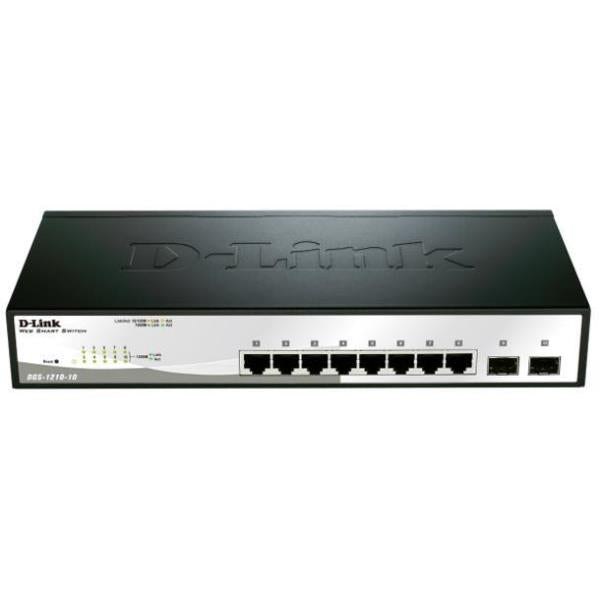 D-LINK SMART SWITCH 10x1000 + 2xCOMBO SFP(FANLESS)