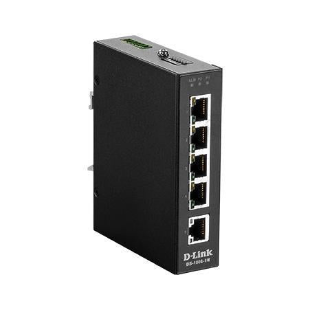 D-LINK SWITCH INDUSTRIAL DIN-RAIL 5x10/100/1000 WITHOUT MANAGEMENT