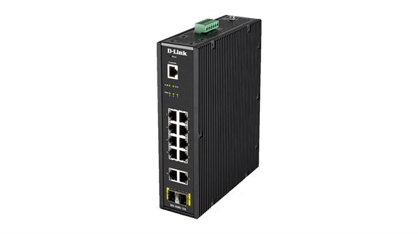 D-LINK SWITCH INDUSTRIAL 12PORT L2 SMART MANAGED 10X 1GBASET(X) 2X SFP PORT