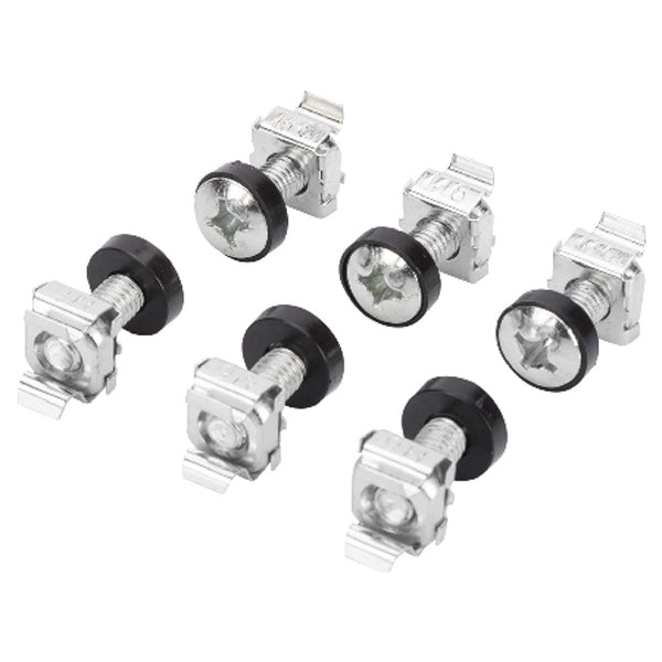 DIGITUS KIT FIXAÇÃO PARAFUSO M6 + ANILHA + PORCA GAIOLA (EMB. 50 UNID) PRETO