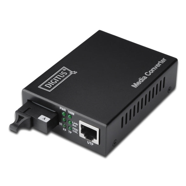 DIGITUS BIDIRECTIONAL FAST ETHERNET MEDIA CONVERTER RJ45/SC