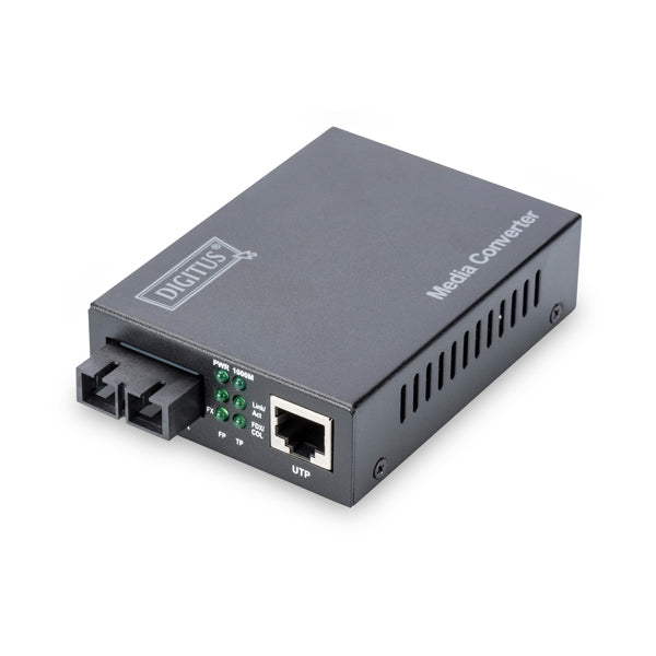 DIGITUS MEDIA CONVERTER SM SC-1000BASE-LX / RJ45(10/100/1000) 10KM#PROMO EOS