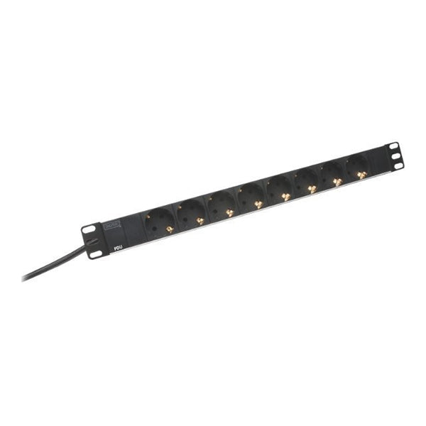 DIGITUS REGUA TOMADAS 19 8xSCHUKO 16A 4000W C/ CABO 2MT PDU