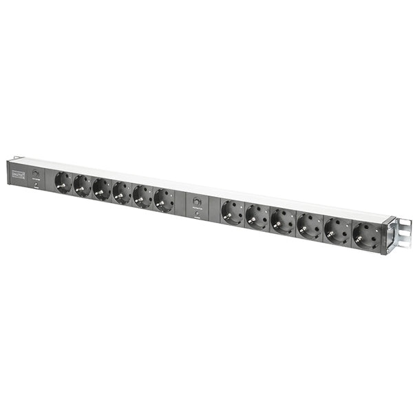 REGLA DIGITUS SALIDAS VERTICALES PARA RACK 2x16A (12xSCHUKO) C/CABLE 2MT
