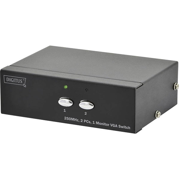 CONMUTADOR DIGITUS PROFESSIONAL VGA 2xPC A 1xMONITOR (RES. MÁX. 1920x1080P)