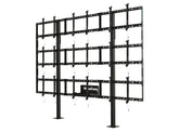 Peerless-AV MountSmart Modular Video Wall Pedestal DS-S555-3X3 - Kit de montaje (montaje en el piso) - para 9 paneles LCD / Plasma - Aluminio con recubrimiento en polvo - Negro - Tamaño de pantalla: 46"-55"