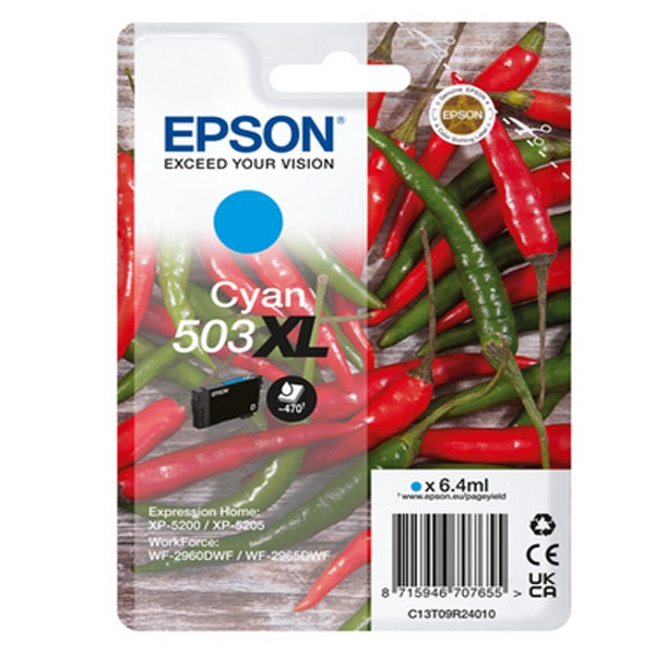 TINTA AZUL EPSON 503XL XP5200/05/WF2960/65