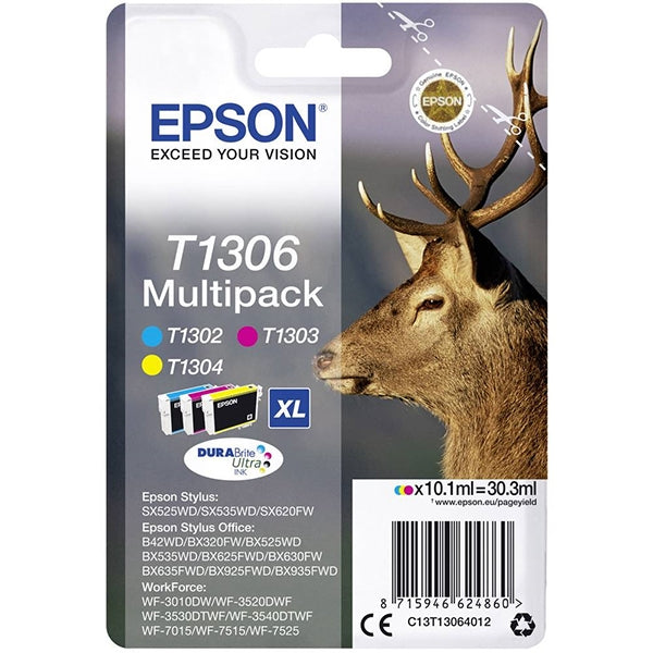EPSON TINTEIRO PACK 3 CORES SX525/535/620/B42/525/535/625F/630/635