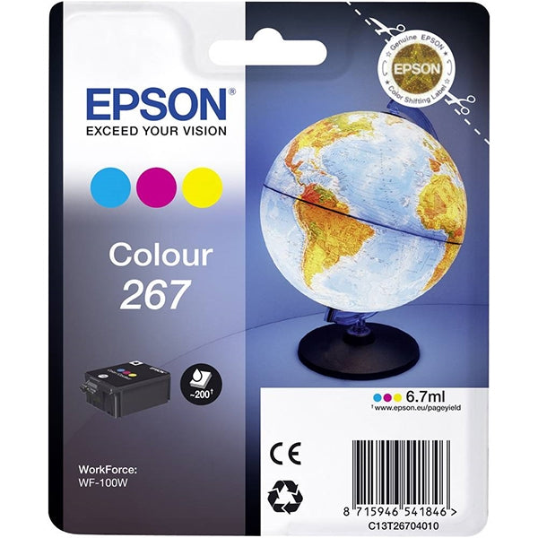 EPSON INK PACK 3 COLORS 267 WF-100/110