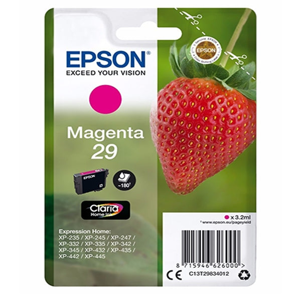 EPSON MAGENTA INK 29 CLARIA HOME XP235/332/335/432/435