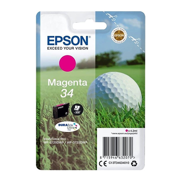 EPSON TINTEIRO MAGENTA 34 PRO WF-3725DWF/WF-3720DWF