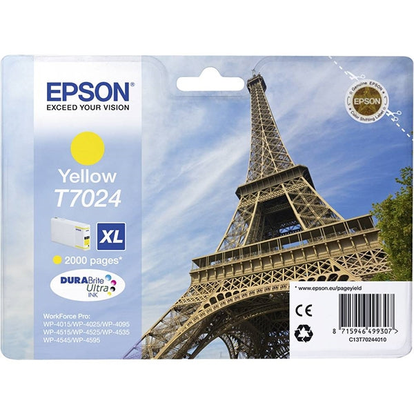 CARTUCHO DE TINTA AMARILLO EPSON XL WP-4000/4500 HIGH CAP