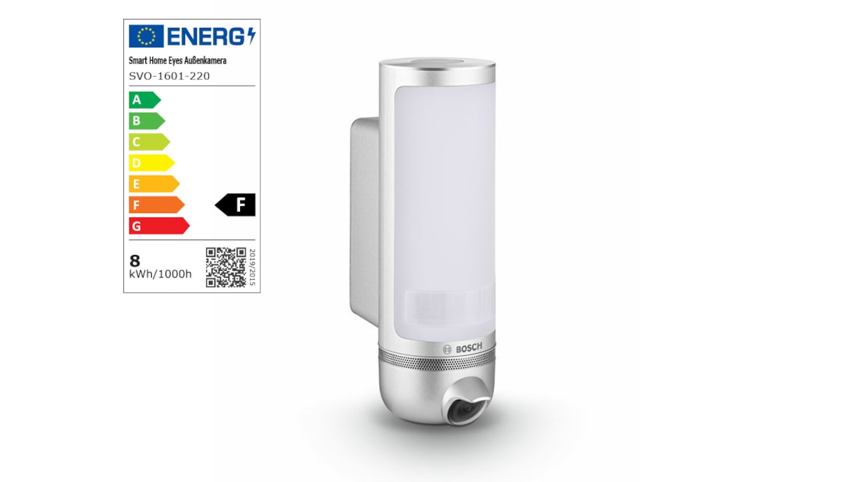 Bosch Smart Home Eyes-Outdoor Camera - Network Surveillance Camera - Outdoor - Waterproof - Color (Day&Night) - 1080p - Audio - Wireless - Wi-Fi