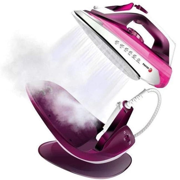 FAGOR FERRO VAPOR 2 EM 1 COM BASE 2600W ROSA