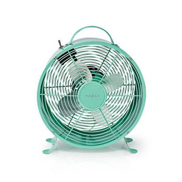 VENTILADOR DE MESA NEDIS ALIMENTACIÓN DE RED DIÁMETRO 250 MM 20 W 2 VELOCIDADES TURQUESA