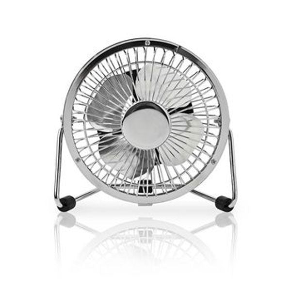 NEDIS TABLE FAN USB POWERED DIAMETER 100 MM 3 W 1-SPEED CHROME