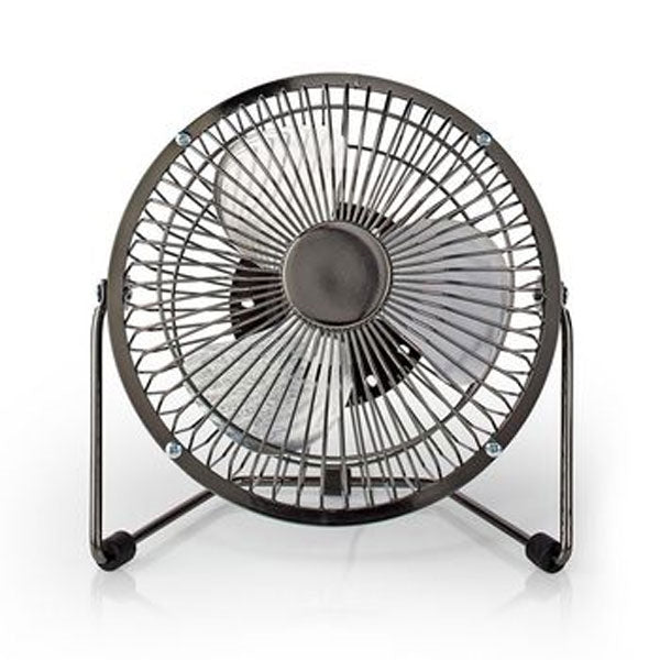 NEDIS TABLE FAN USB POWERED DIAMETER 150 MM 3 W 1-SPEED GUN METAL GREY