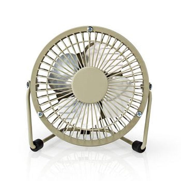 VENTILADOR DE MESA NEDIS ALIMENTADO POR USB DIAMETRO 100MM 3W 1-VELOCIDAD GRIS