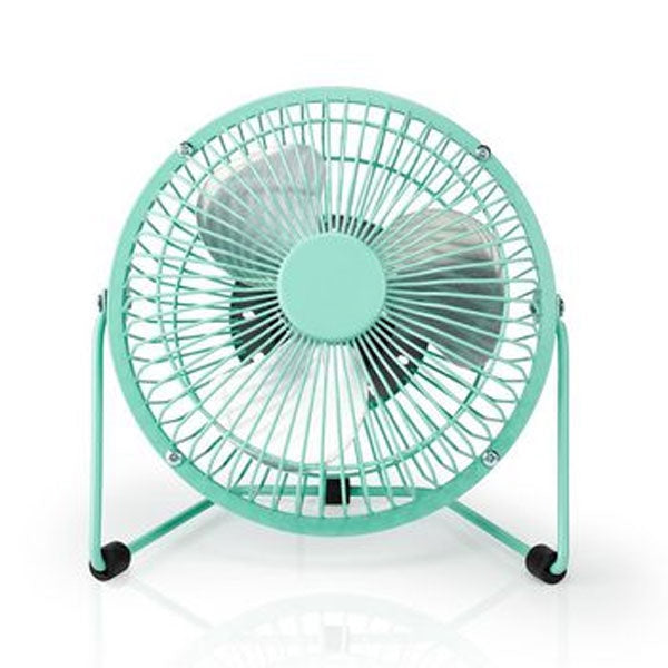 NEDIS TABLE FAN USB POWERED DIAMETER 150 MM 3 W 1-SPEED TURQUOISE