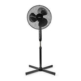 VENTILADOR DE SOPORTE NEDIS DIÁMETRO 400 MM 3 VELOCIDADES OSCILACIÓN 40 W AJUSTABLE NEGRO