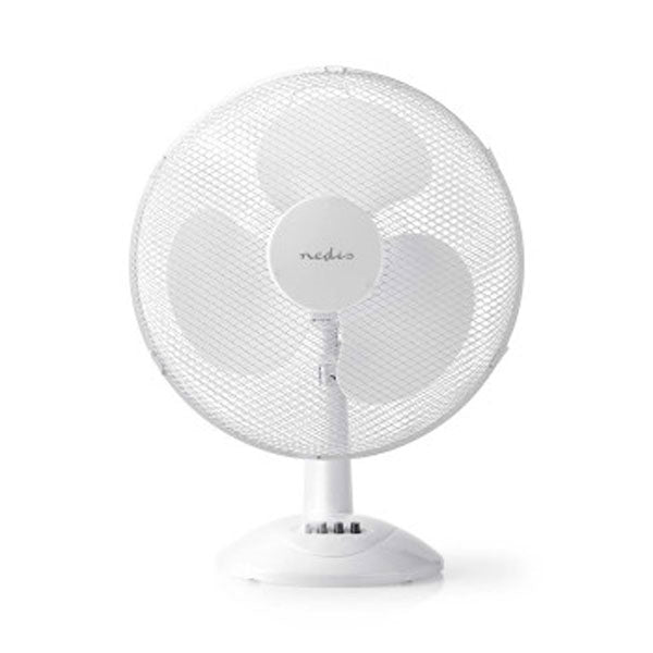 NEDIS TABLE FAN MAINS POWERED DIAMETER 400 MM 45 W OSCILLATION 3-SPEED WHITE