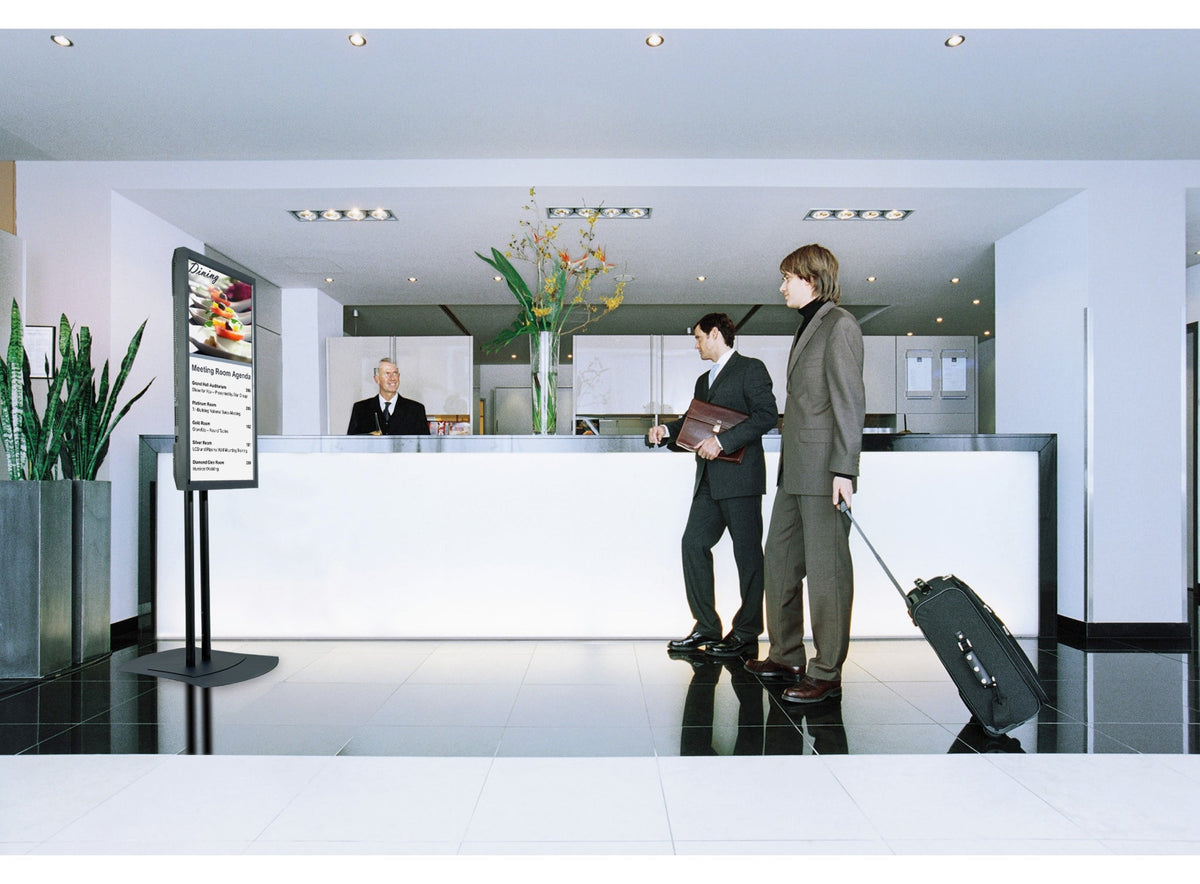 Peerless Flat Panel Display Stand FPZ-600 - Platform - for 4 LCD displays - black - screen size: 32"-60" - floor stand