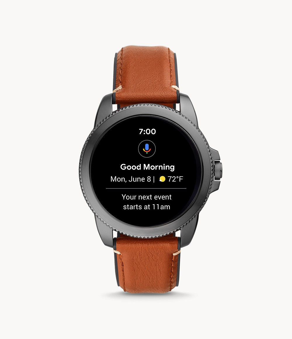 GEN 5E SMARTWATCH BROWN LEATHERCONS