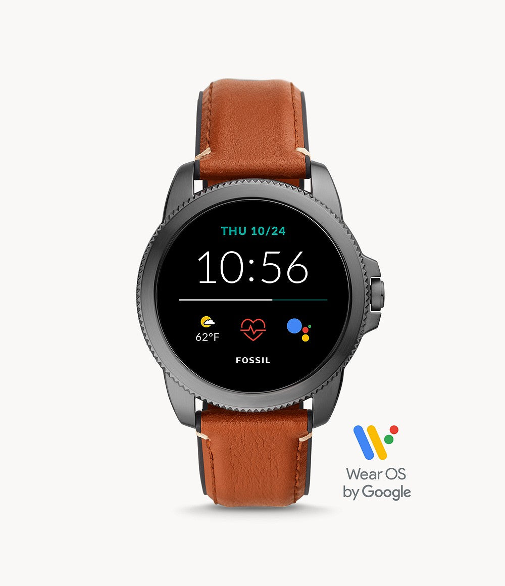 GEN 5E SMARTWATCH BROWN LEATHERCONS