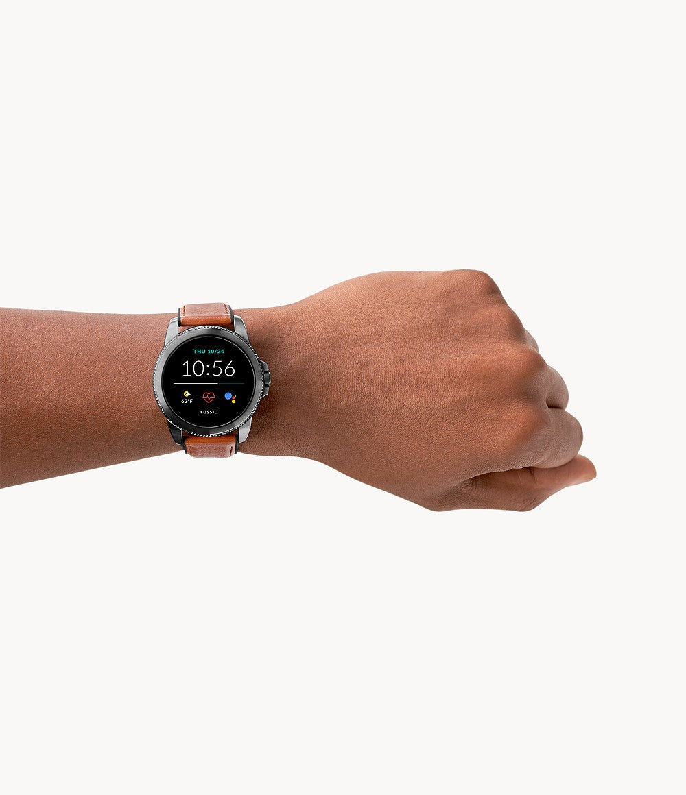 GEN 5E SMARTWATCH BROWN LEATHERCONS