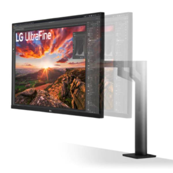 LG MONITOR IPS 32 UHD 4K HDMI DP USB-C SPEAKERS ERGO HAS PIVOT 32UN880-B