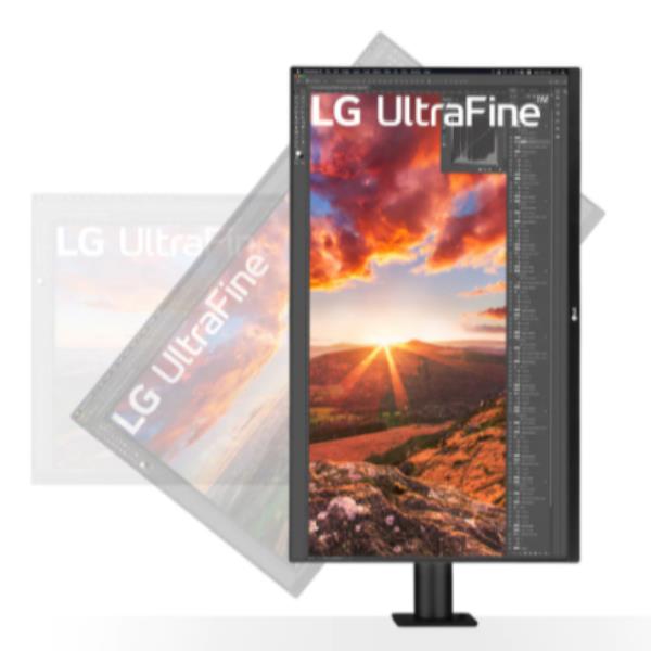 LG MONITOR IPS 32 UHD 4K HDMI DP USB-C SPEAKERS ERGO HAS PIVOT 32UN880-B