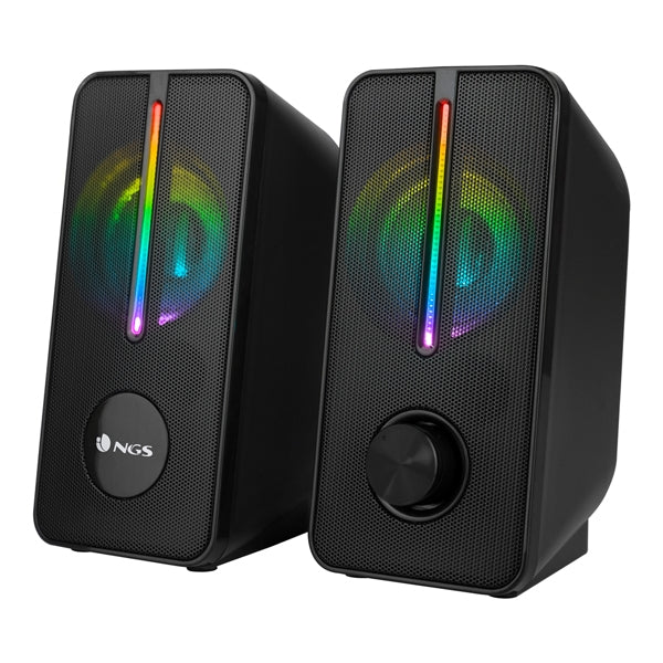 NGS SPEAKERS GAMING 2.0 RGB LIGHTS USB