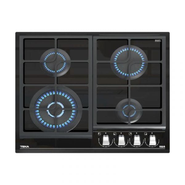 TEKA HOB GAZ 4 BURNERS 60 CM BLACK