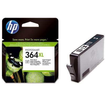 HP 364XL - 6 ml - High Yield - photo black - original - ink cartridge (pictured) - for Photosmart 5525, 6525, 7510 C311, 7520, B109, B110, C5100, eStation C510, Wireless B110