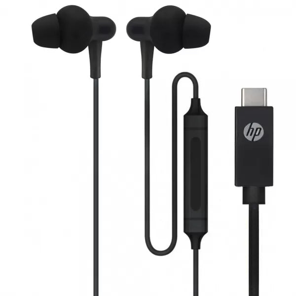 HP EARPHONES DHH-1126 BLACK USB-C #PROMO NATAL#