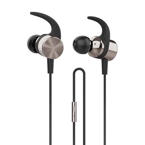 HP EARPHONES METAL DHH-3114 JACK 3.5 GOLD #PROMO NATAL#