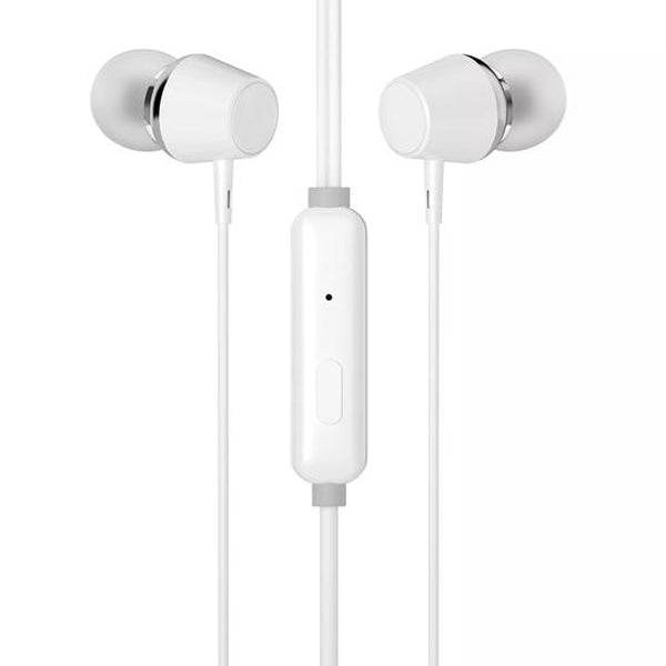 HP EARPHONES DHE-7000 JACK 3.5 WHITE #PROMO NATAL#