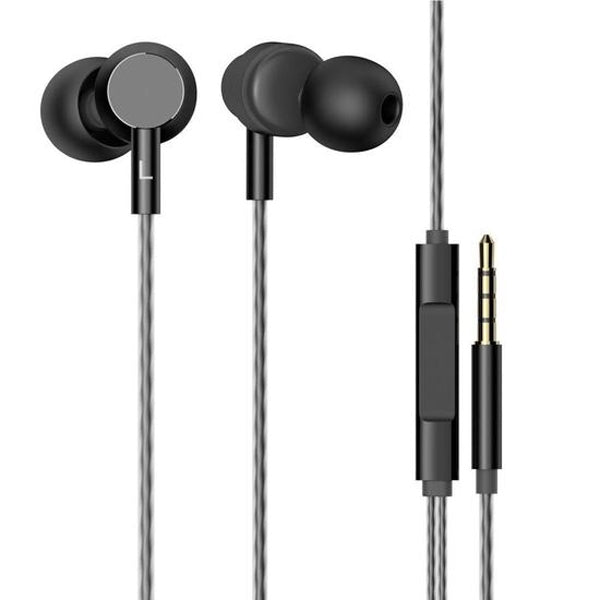 HP EARPHONES DHE-7001 JACK 3.5 BLACK #PROMO NATAL#
