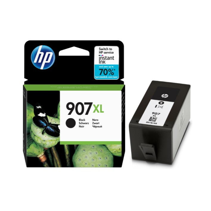HP 907XL - Alto Rendimento - preto - original - blister - tinteiro - para Officejet 6951, 6954, 6962, Officejet Pro 6960, 6961, 6970, 6971, 6974, 6975